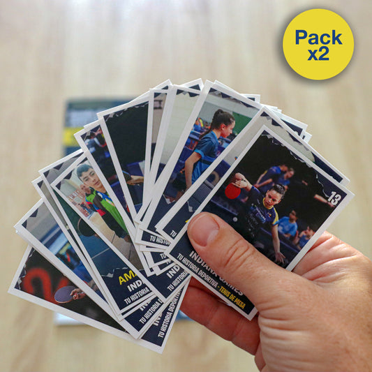 2 sobres de 18 cromos para su historia